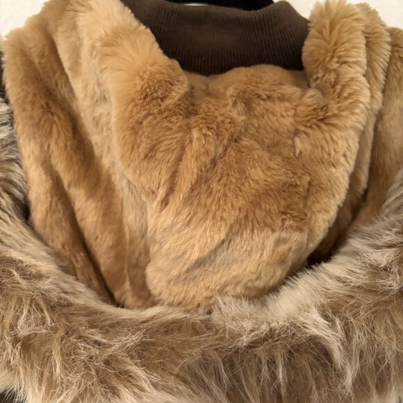 TRIPLE FIVE SOUL | Army Green Mid-Length Parka | Down Fill | Faux Fur Hood | M - Picture 8 of 16